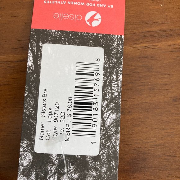 Oiselle Sisters Bra Lapis 32D - Picture 2 of 2